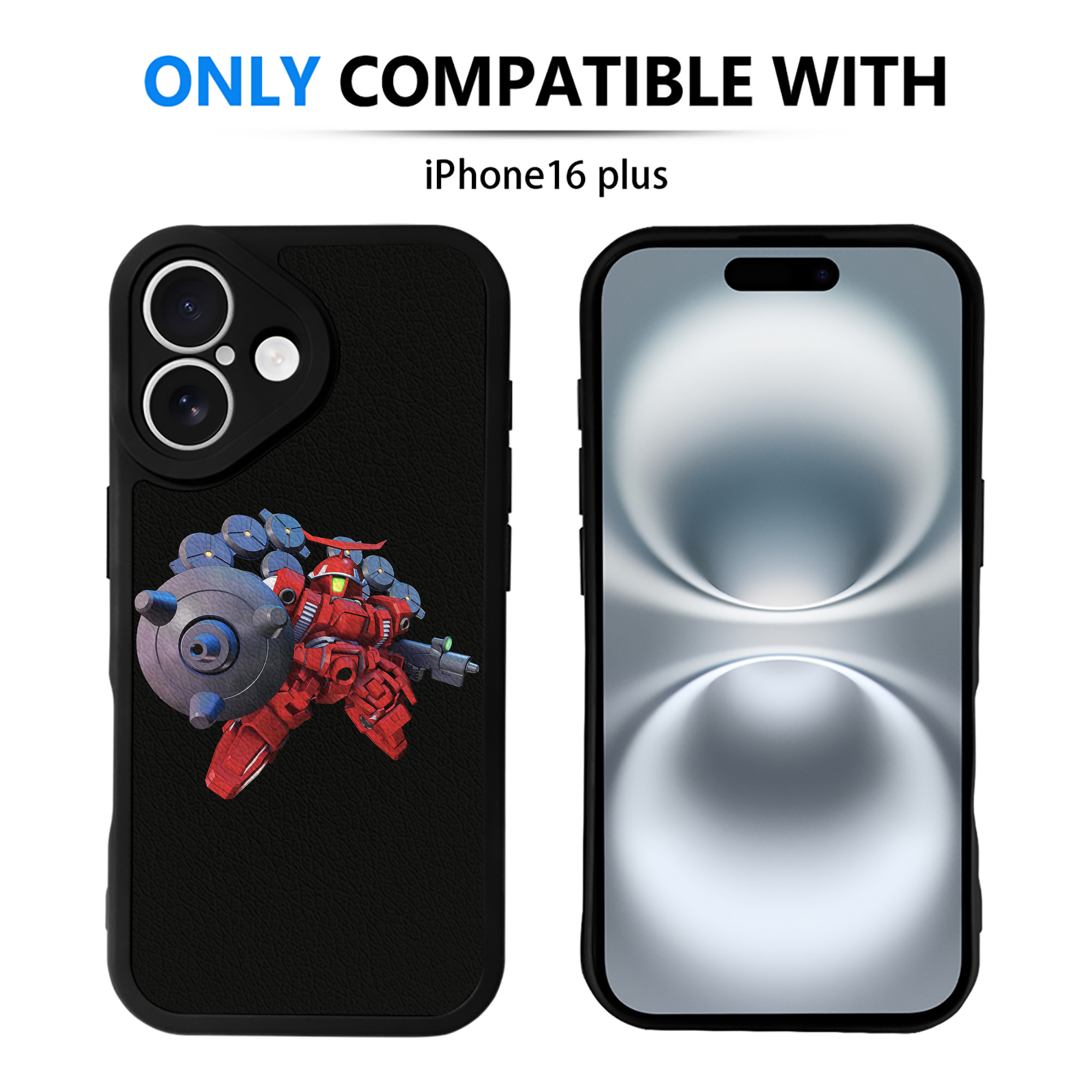（画像用） 機動戦士ガンダム Mobile Suit Gundam 【iPhone 16シリーズ対応】シリコンスマホケース（レザー調） 材質：シリコン